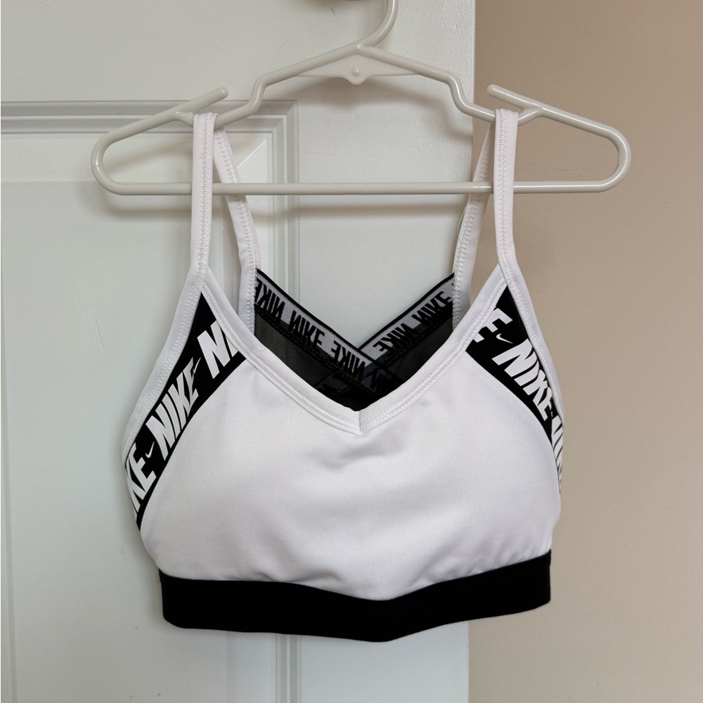 Nike Women's Black and White Sports Bra